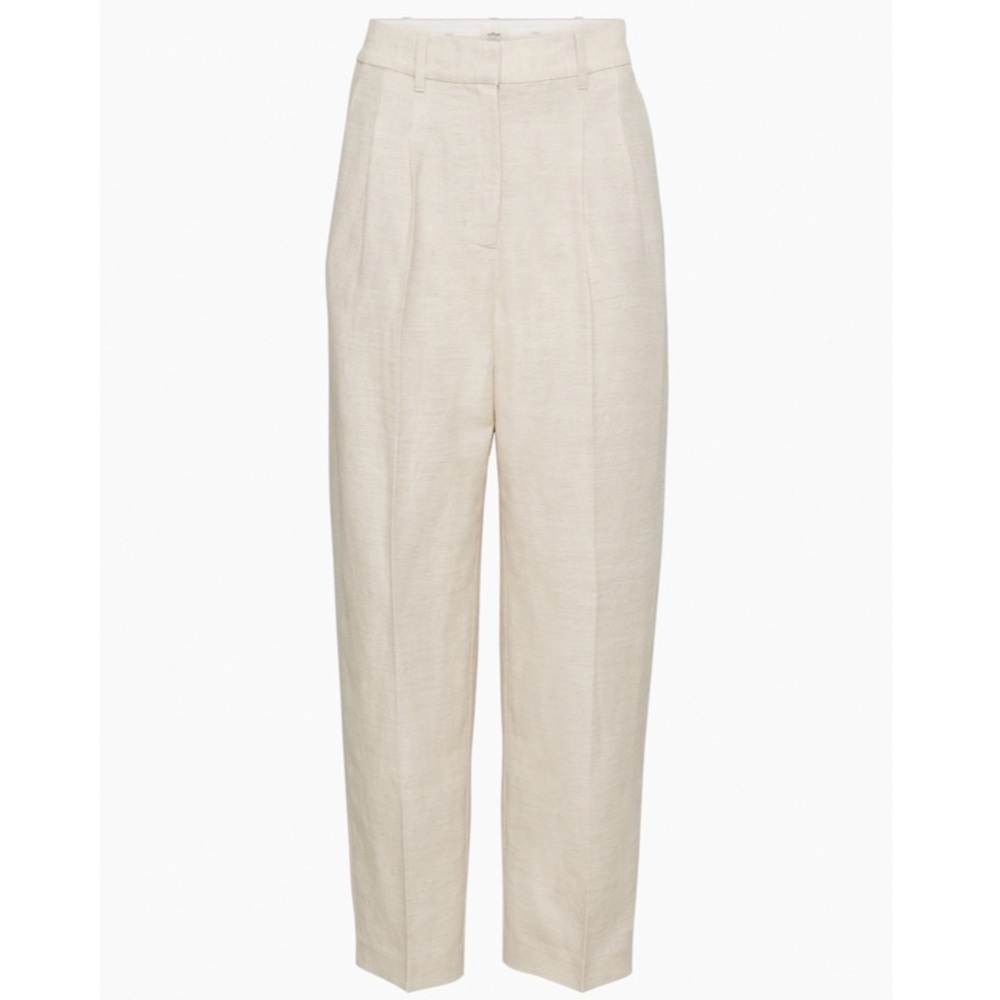 Aritzia Wilfred Carrot Linen Pants